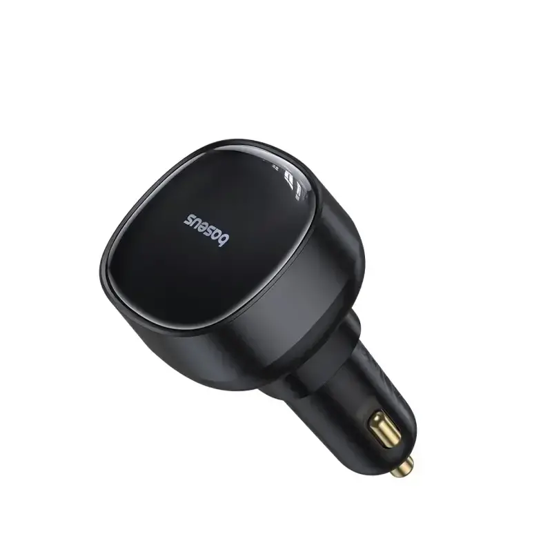 Baseus Enjoyment Pro Car Charger U+Retractable Type-C Cable 60W  1